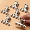 6pcs Stainless Steel Clip Food Bag Sealing Clip Reusable Heavy Duty Stainless Steel Clips Multipurpose Air Tight Seal Clip Office School  Home Kitchen