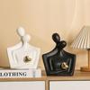 Abstract Couples Embrace Statue Simple Miniatures Figurine Character Ornaments Cabinet