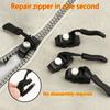 3 Pcs Universal Instant Zipper Repair Replacement Kit Durable Fix Zipper Replacement Zipper Slider Pull For Jacket Bags Coat