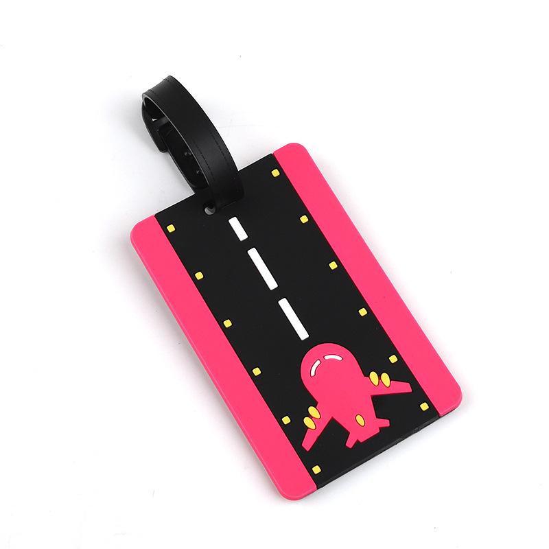 1pc Cartoon Animal PVC Luggage Tag Women Men Holiday Travel Accessories Suitcase Tags Name ID Address Lable Travel Luggage Tags
