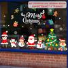 Cartoon Christmas Window Glass Stickers 2025 Christmas Decoration for Home Living Room Wall Decor 2025 Happy New Year Stickers