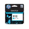 HP 912 Cartouche D'encre Cyan Authentique (3YL77AE) Pour HP OfficeJet 8010/Pro 8020