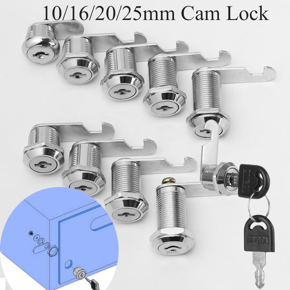 Protect Goods Furniture Hardware Drawer Cam Lock Cupboard Padlock Locksmith Tool Door Lock Cylinder