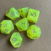 7pcs/lot Polyhedral Dice Set Double-Colors Dice D4 D6 D8 D10 D% D12 D20 for DND RPG Table Games