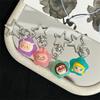 Kawaii Cartoon Animals Pentagram Luminous Keychain Creative Girl Heart Glow In The Dark Keyring Bag Pendant Car Key Accessories