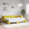 VidaXL Daybed with Trundle Bed Yellow 80x200 Cm Velvet 3197769