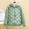 Thin Light Down Cotton Jacket Female Short Coat Autumn Winter Women's Hooded Loose Imitation Lamb Wool Cotton Jacket