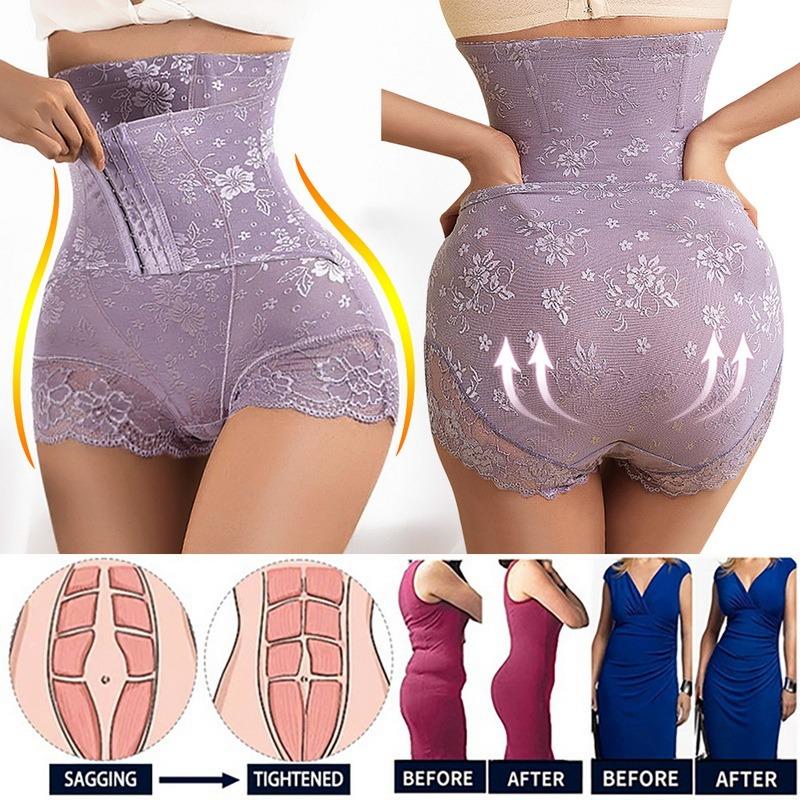 Women Waist Trainer Butt Lifter Body Shaper Slimming Underwear High Waist Tummy Control Panties Shapewear Sexy Lace Shaper Panty