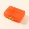 Portable 9-Compartment Transparent Pill Box with Moisture-Proof Seal and Logo