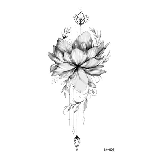 Fake Body Tattoo Temporary Body Art Universal Beautiful Rose Tattoo Decal Personal Use