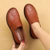 Women's Genuine Leather Casual Shoes Autumn Loafers Ladies Flats Classic Sewing Round Toe Outside Shoes Woman Flats