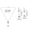 Openable Screw Cap Steel Chain Wishing Bottle Pendant Lucky Charm Glass Vial Necklace Perfume Jars