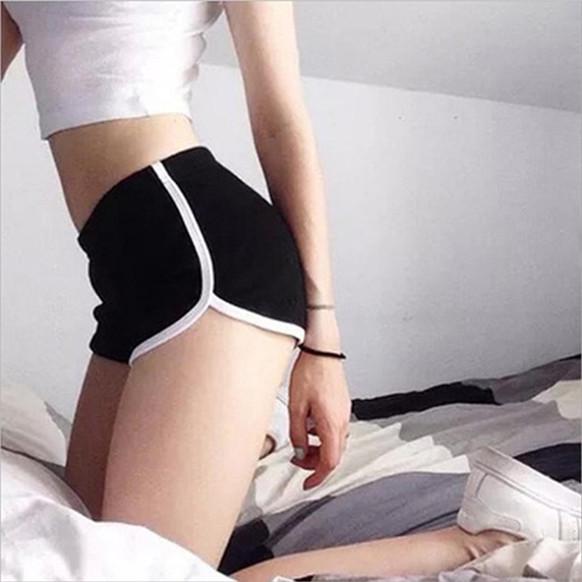 Women Fashion Summer Shorts Yoga Shorts Summer Beach Short Athletic Shorts Pants Sport Shorts Gym Workout Waistband Casual Shorts