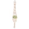 Bohemian Style Tassel Flowerpot Plant Hanger Hanging Rope Home Wall DecorationHand Woven Cotton