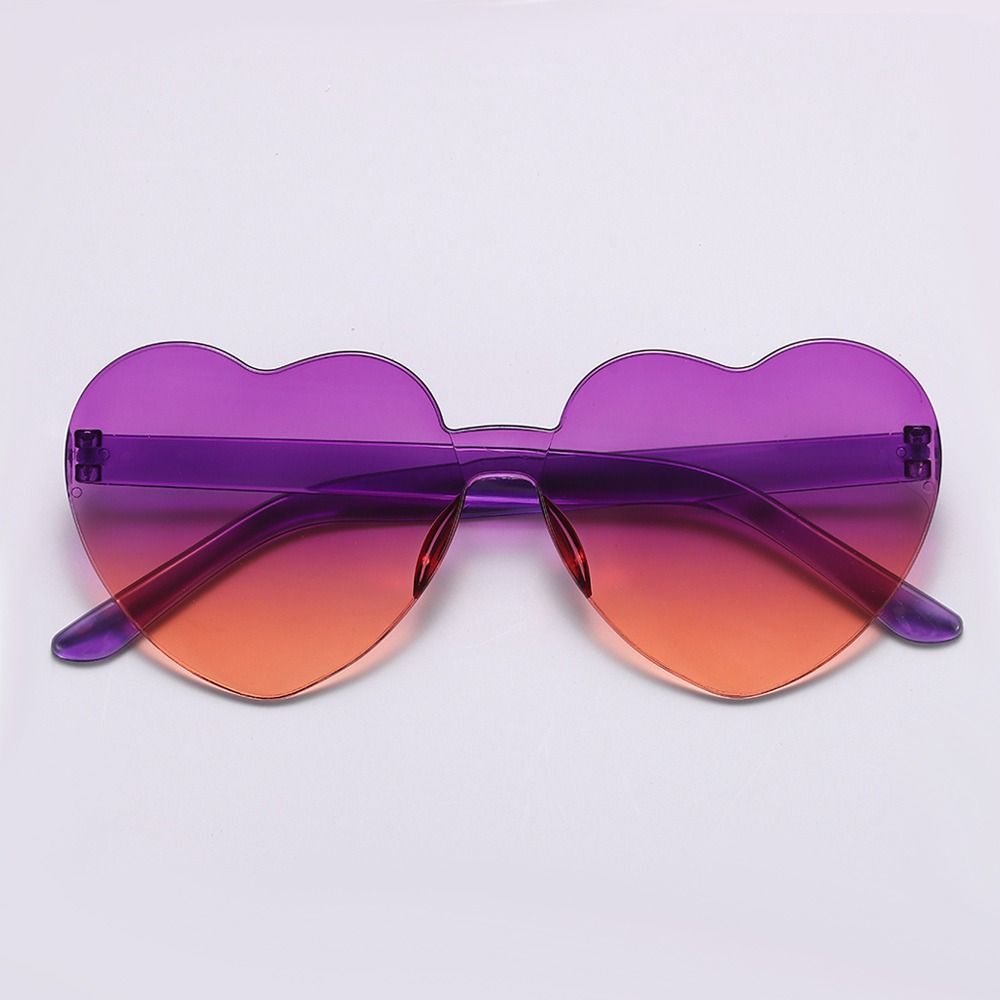 Adults Colorful Candy Color Party Sun Glasses Shades Heart Glasses Heart-shaped Sunglasses
