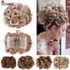 Curly Updos Synthetic Hair Bun 40 Colors Two Plastic Comb Clip In Hair Ponytail For Women'S Weeding Hairpieces
