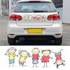 Lovely Funny Cartoon Children Cute Kids Window Decal Family Car Sticker