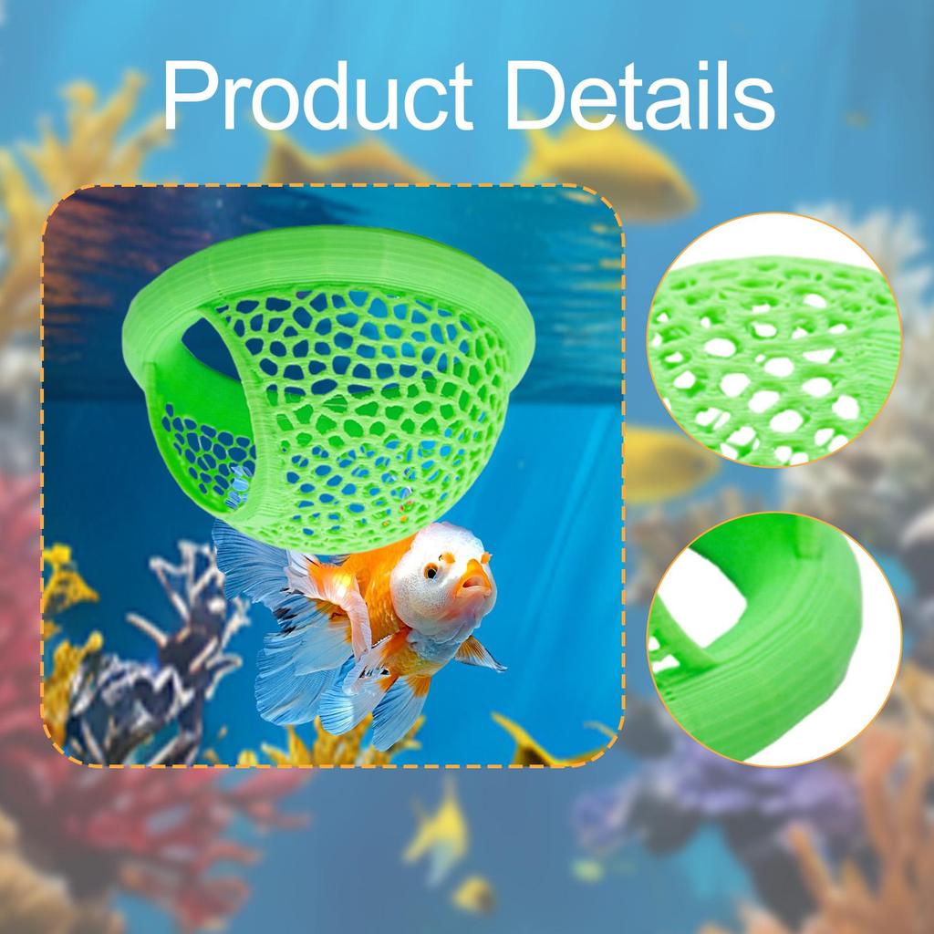 Float Aquarium Hide Cave Feeder Decorative Hammock Feeding Breeding House for