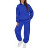 Womens 2 Piece Outfits Hoodie Sweatsuit Sets Oversized Sweatshirt Baggy Fall Fashion Sweatpants With Pockets