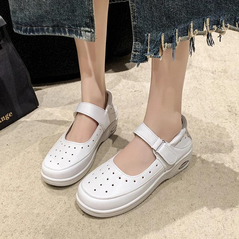 Round Toe Casual Flat Spring and Autumn Women's Shoes 2024  Solid Color Versatile Fashion Solid Color Shallow Mouth Flat Shoes
