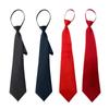 Black Clip On Men Tie Security Ties For Men Women Unisex Tie Clothing Necktie