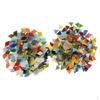 Набор из 600 штук разноцветной стеклянной мозаики ромбовидной и треугольной формы для рукоделия, тессера 12 мм