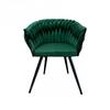 Tilo Freestanding Armchair Green Chair with Armrests Family Meble