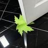 Green Maple Leaf Door Stopper Wedge 3D Printed Simulation Leaf Model Windproof Anti-collision Carpet Tile Concrete Wooden Floor Decorative Doorstop