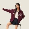 Li-Ning Comfortable Simple Versatile Letter Stripe Brand Logo Polo Neck Casual Loose Jacket Unisex Jackets AJDV275-3