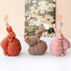 DIY Cute Rabbit Candle Making Tool Easter Egg Soap Crystal Silicone Mould Scented Candle Decor Animal Painting Plaster Doll Gift