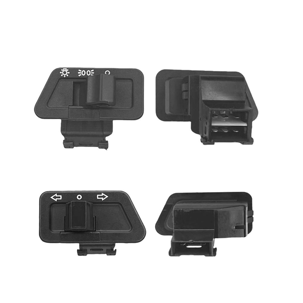 6Pcs Motorcycle Head Light Horn Dimmer Turn Starter Single Headlight Switch Button For Honda Suzuki ATV Moped Scooter