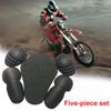 5Pcs Motorcycle Removable Riding Shoulder Elbow Back Protector Pad Set Built-in Motorcycle Racing Guard Motorcycle Accessories