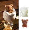 Bear Silicone Ice Cube Mold Food Grade Odourless Cartoon Whiskey Wine Drink Coffee Ice Cream Mould Kitchen Tool