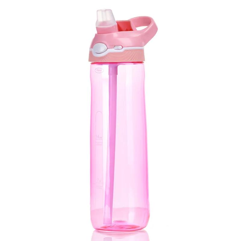 750ml/1000ml Tritan Material Water Bottle With Straw Eco-Friendly Durable Gym Fitness Outdoor Sport Shaker Drink Bottle