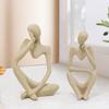 Nordic Modern Minimalist Abstract Characters Art Sandstone Sculpture Creative Home Living Room Hotel Decoration Small Ornaments