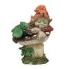 [R7095] - Resin Figurine 'Lucky Pixie' Clover - 8 Cm