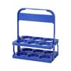 6 Bottle Wine Bottle Carrier Plastic Drink Display Stand Folding Beverage Carrier with Handle Portable Wine Storage Basket for Bar BBQ Picnic