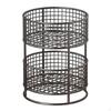 Mesh Metal Fruit Basket for Onions, Ginger, Garlic, Double Layer, Countertop Organizer Living
