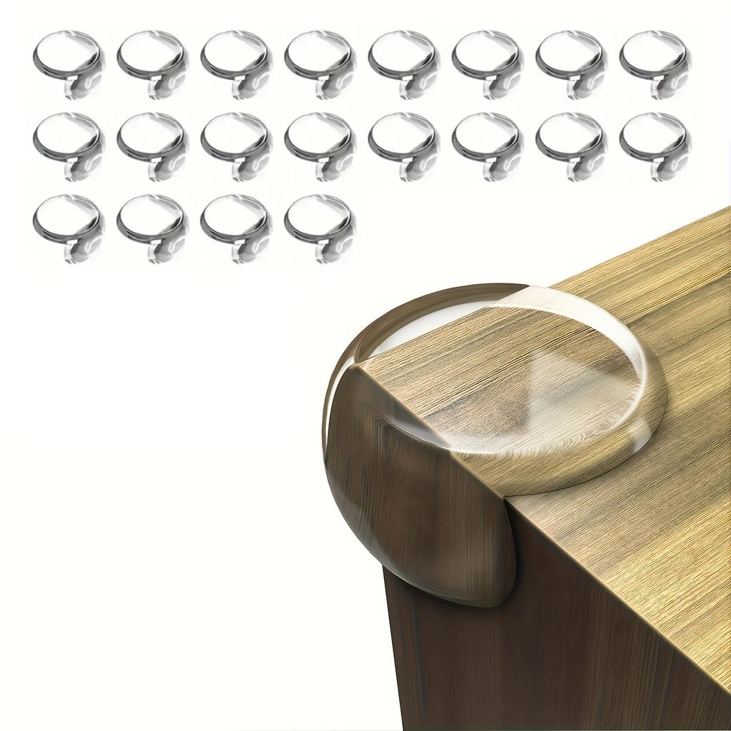 20pcs & Child Safety Corner Guards - Silicone Edge Bumpers, Non-Toxic Furniture Protectors for Tables, Chairs, Beds