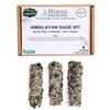 Bless-International Himalayan-Sage-Holy-Basil-Blue-Pea-Flowers-Incense Premium-100%-Natural-and-Organic Handcrafted-4-Inches-Long