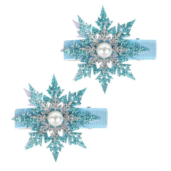 2/6Pcs/Set Hair Clips Christmas Theme Xmas Tree Snowflake Deer Decor Hairpins Festive Atmosphere Hair Pins