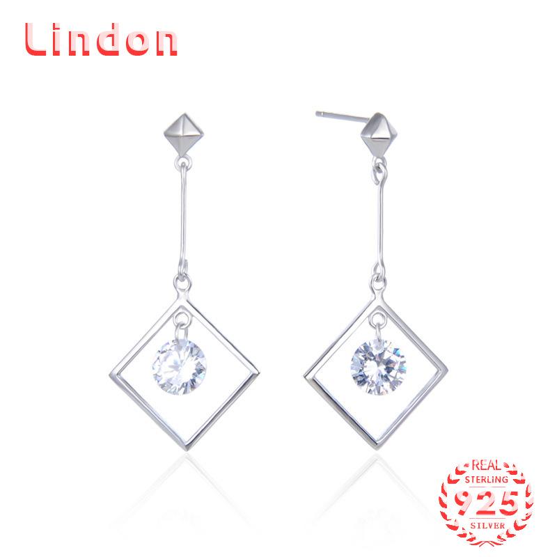 Lindon 925 Sterling Silver Earrings Drop Earrings For Women Wedding Party Gifts