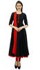 Atasi Women's Designer Anarkali Black Salwar Suit Ethnic Indian Cotton