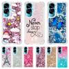 For Honor 90 Lite Case Cartoon Painted Pattern Quicksand Liquid Cover For Huawei Honor 90 Lite Honor90 90Lite Phone Case Fundas