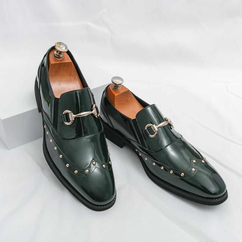Fashion Street Trendy Leather Casual Shoes Fashionable and Comfortable Hairstylist Leather Shoes Quality Business Men's Casual Loafers