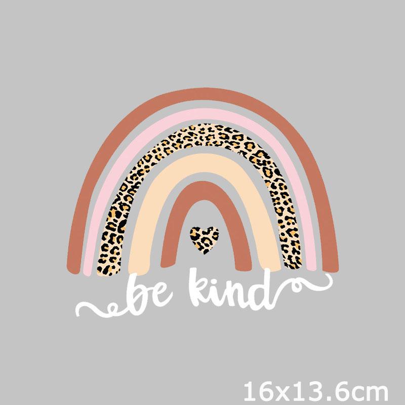 Fashion Patch Letters Thermo Patches On Clothes Flower Heart Thermal Applique For T-Shirt Sticker Iron On Transfer For Clothing