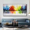 Abstract Colorful Tree Oil Canvas Painting Landscape Scandinavia Posters and Prints Wall Picture Living Room Home Decor No Frame