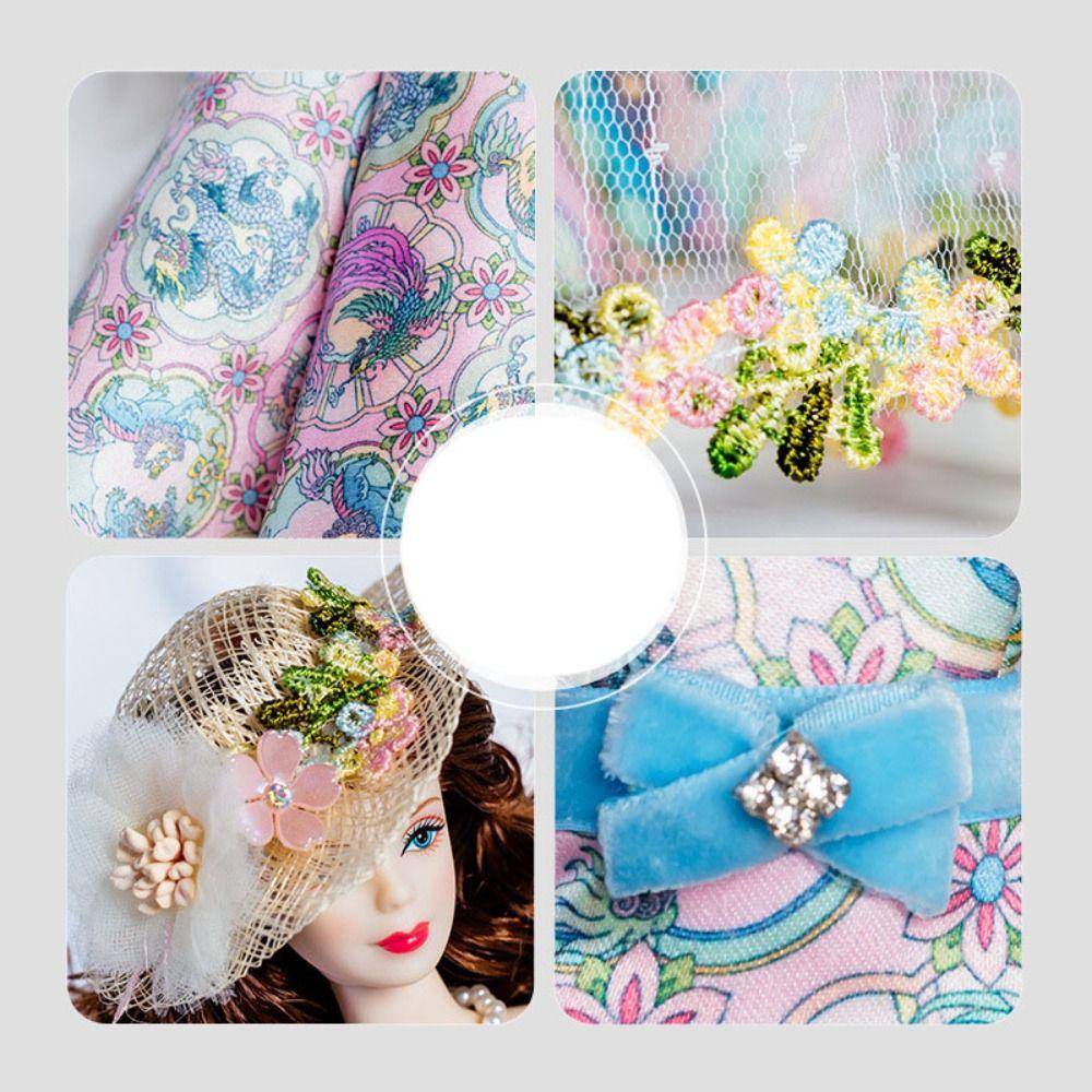 Chinese Style Supermodel Doll Dresses Luxury Clothes Suit for 1/6 BJD 30cm Supermodel Dolls