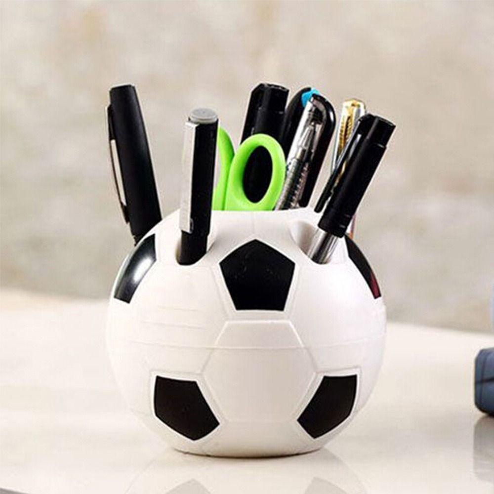 Desktop Storage Cartoon Football Pen Holder Pen Rack Soccer Shape Tool Pencil Toothbrush Holders