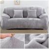 Plush Sofa Cover Stretch Solid Color Thick Slipcover Sofa Covers For Living Room Pets Chair Cover Cushion Cover Sofa Towel